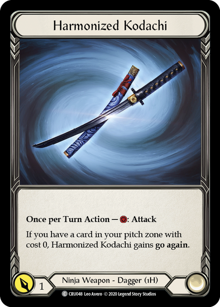 Harmonized Kodachi [U-CRU048] (Crucible of War Unlimited)  Unlimited Rainbow Foil | L.A. Mood Comics and Games