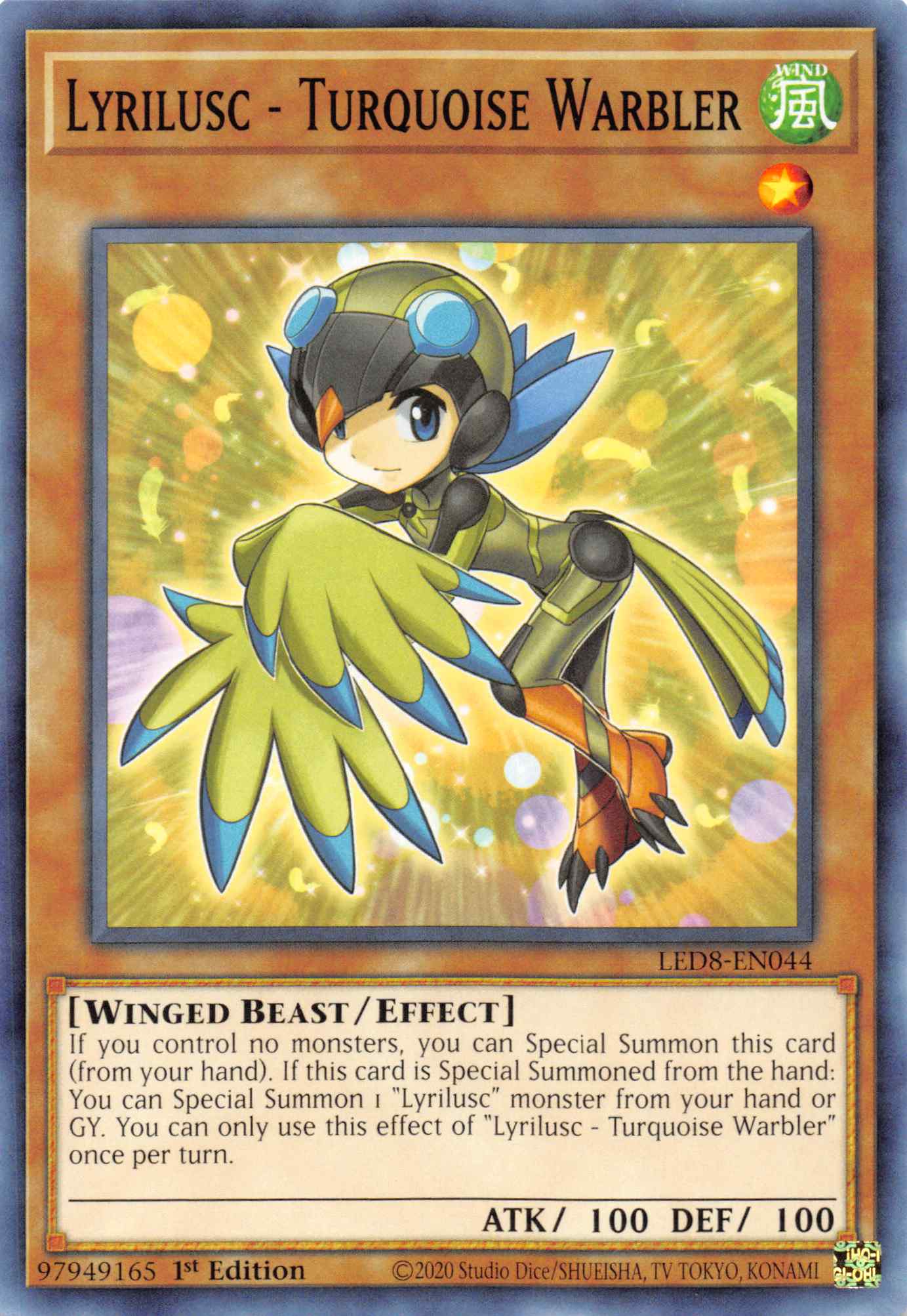 Lyrilusc - Turquoise Warbler [LED8-EN044] Common | L.A. Mood Comics and Games