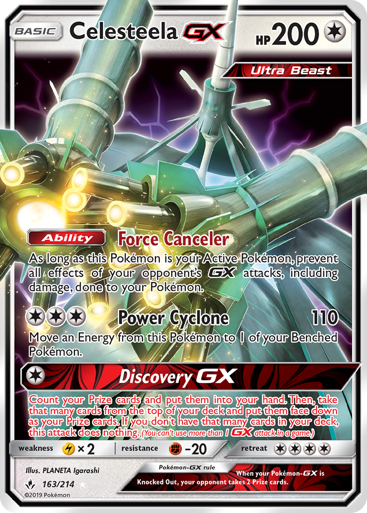 Celesteela GX (163/214) [Sun & Moon: Unbroken Bonds] | L.A. Mood Comics and Games