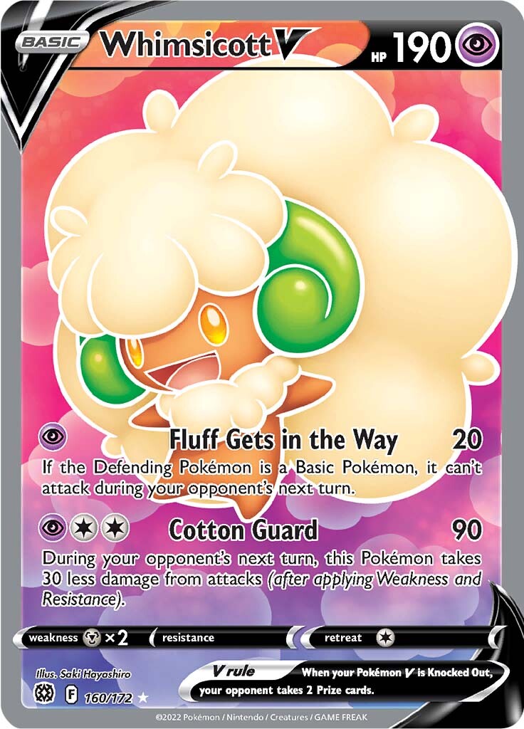 Whimsicott V (160/172) [Sword & Shield: Brilliant Stars] | L.A. Mood Comics and Games