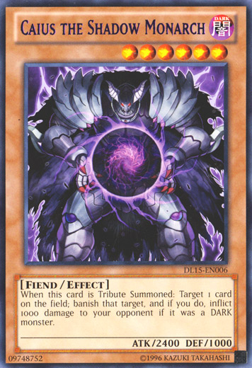 Caius the Shadow Monarch (Purple) [DL15-EN006] Rare | L.A. Mood Comics and Games