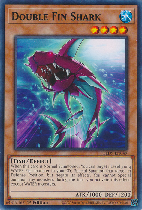 Double Fin Shark [LED9-EN049] Rare | L.A. Mood Comics and Games