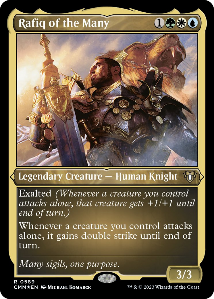 Rafiq of the Many (Foil Etched) [Commander Masters] | L.A. Mood Comics and Games