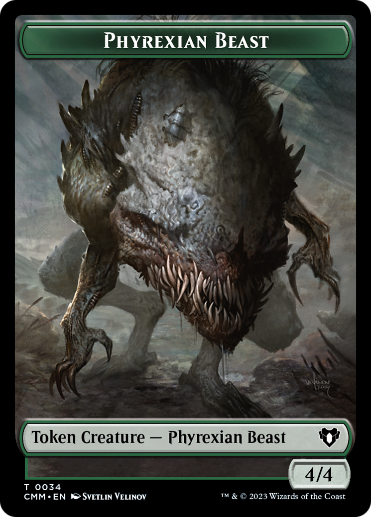 Phyrexian Beast Token [Commander Masters Tokens] | L.A. Mood Comics and Games