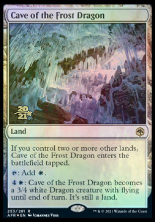 Cave of the Frost Dragon [Dungeons & Dragons: Adventures in the Forgotten Realms Prerelease Promos] | L.A. Mood Comics and Games