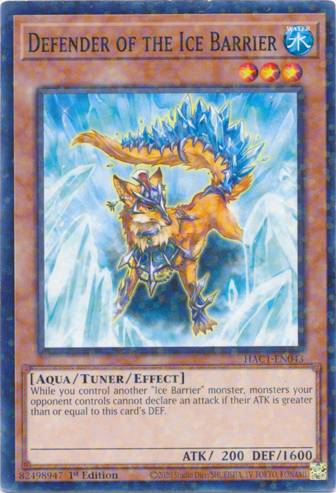 Defender of the Ice Barrier (Duel Terminal) [HAC1-EN043] Common | L.A. Mood Comics and Games
