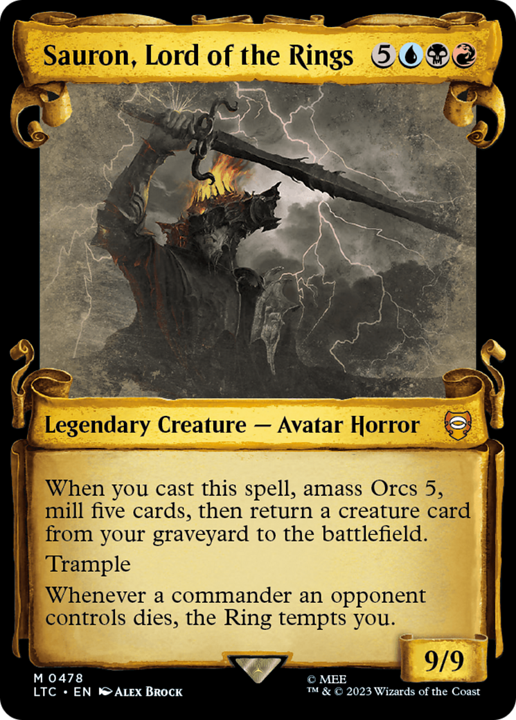 Sauron, Lord of the Rings [The Lord of the Rings: Tales of Middle-Earth Commander Showcase Scrolls] | L.A. Mood Comics and Games