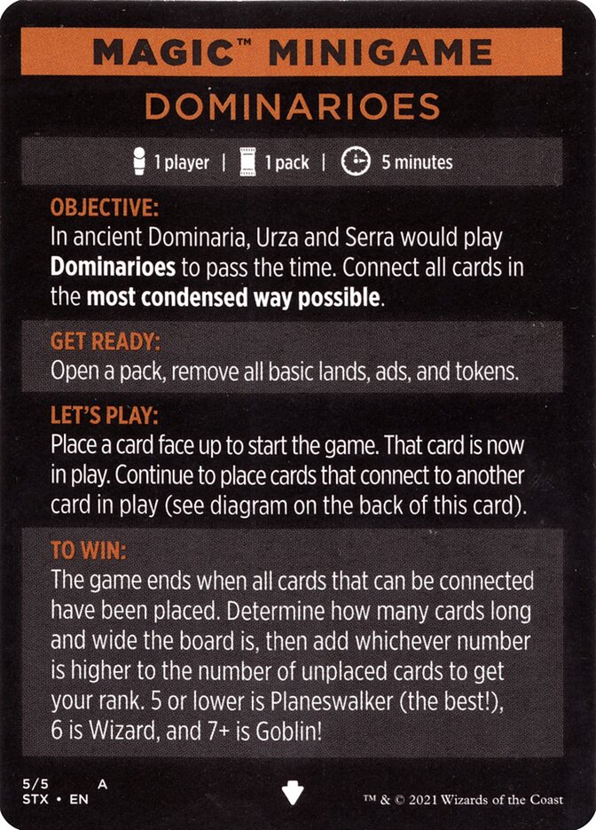 Dominarioes (Magic Minigame) [Strixhaven: School of Mages Minigame] | L.A. Mood Comics and Games