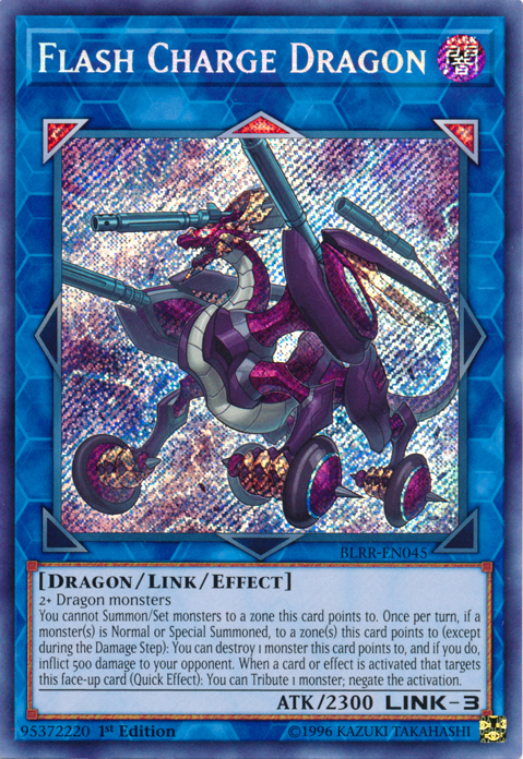 Flash Charge Dragon [BLRR-EN045] Secret Rare | L.A. Mood Comics and Games