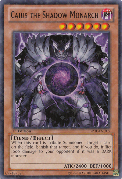 Caius the Shadow Monarch [BP01-EN018] Starfoil Rare | L.A. Mood Comics and Games