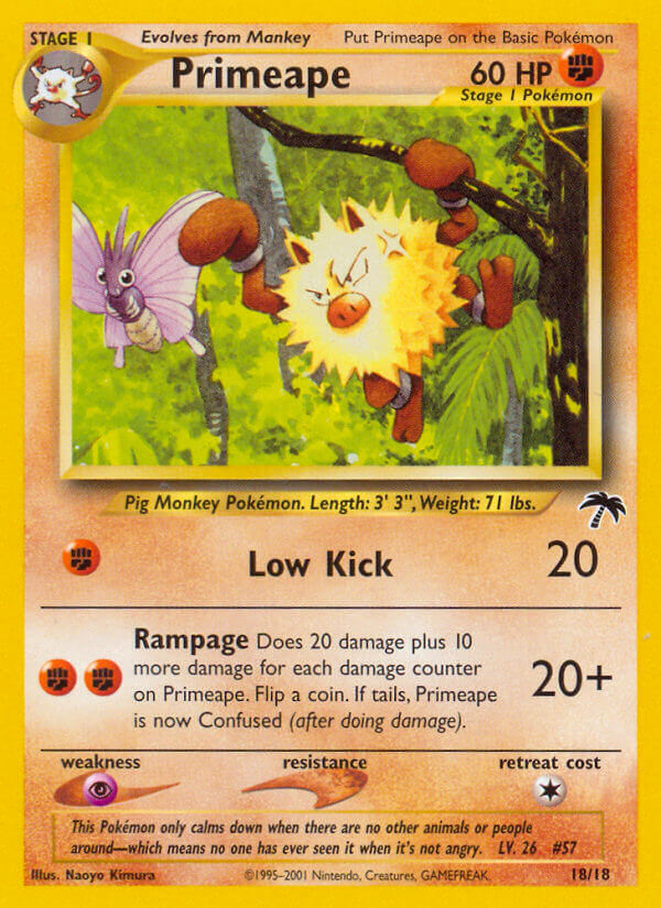 Primeape (18/18) [Southern Islands] | L.A. Mood Comics and Games