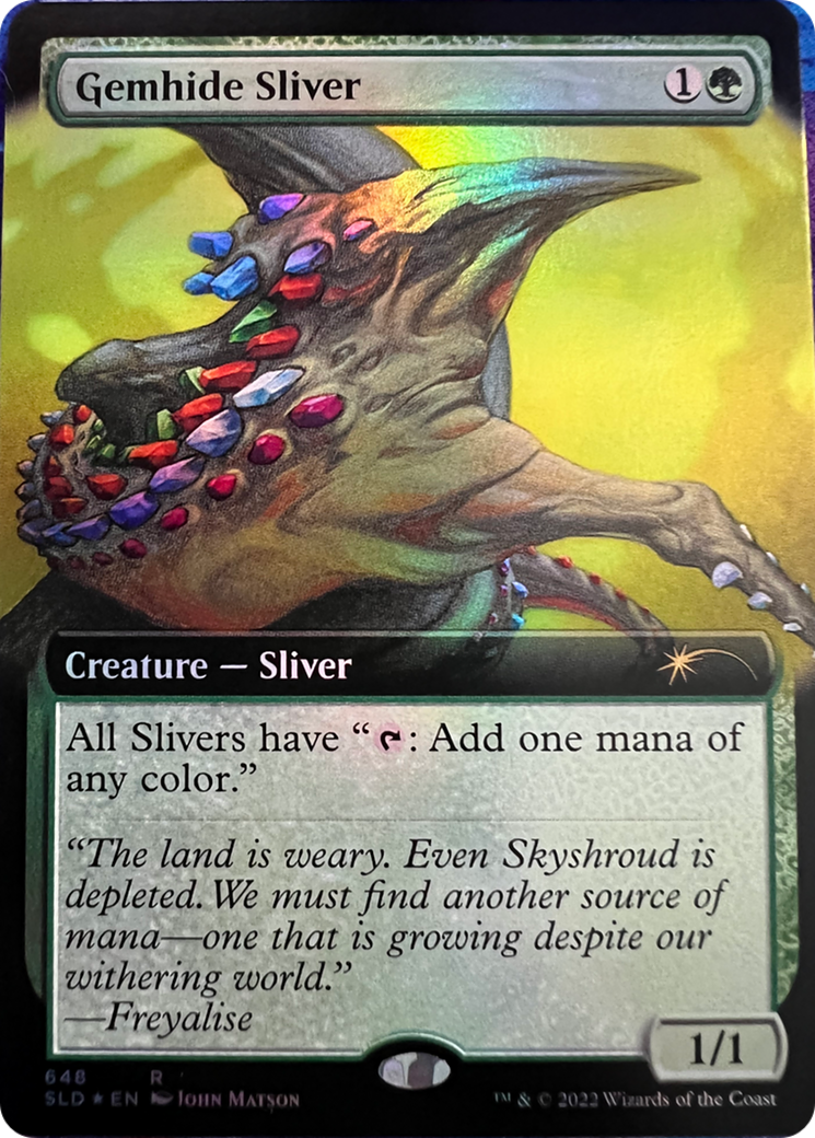 Gemhide Sliver (Extended Art) [Secret Lair Drop Series] | L.A. Mood Comics and Games