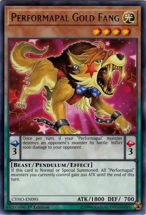 Performapal Gold Fang [CYHO-EN095] Rare | L.A. Mood Comics and Games