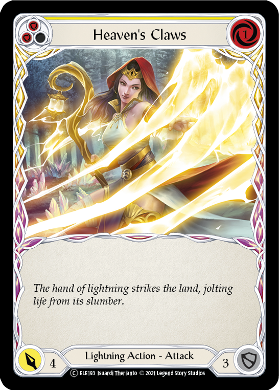 Heaven's Claws (Yellow) [U-ELE193] (Tales of Aria Unlimited)  Unlimited Normal | L.A. Mood Comics and Games