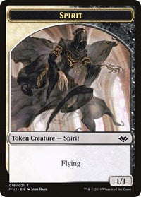 Spirit // Golem Double-Sided Token [Modern Horizons Tokens] | L.A. Mood Comics and Games