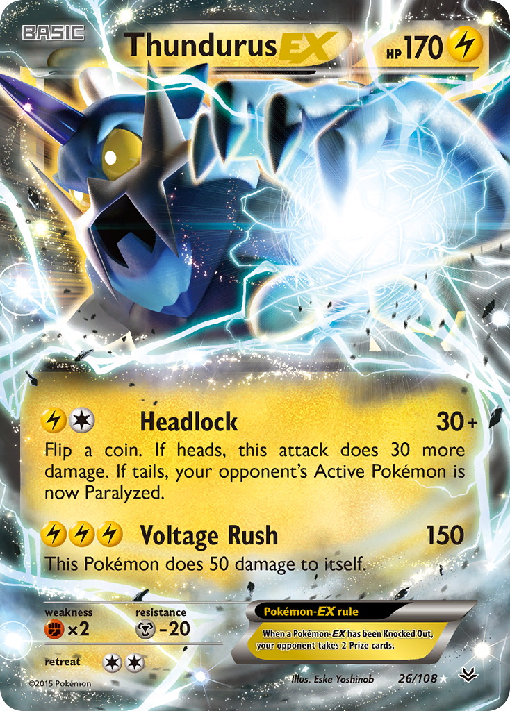 Thundurus EX (26/108) [XY: Roaring Skies] | L.A. Mood Comics and Games