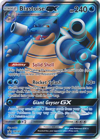 Blastoise GX (SM189) (Jumbo Card) [Sun & Moon: Black Star Promos] | L.A. Mood Comics and Games