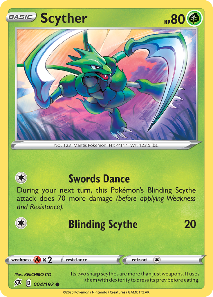 Scyther (004/192) [Sword & Shield: Rebel Clash] | L.A. Mood Comics and Games