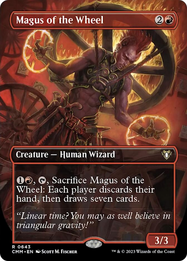 Magus of the Wheel (Borderless Alternate Art) [Commander Masters] | L.A. Mood Comics and Games