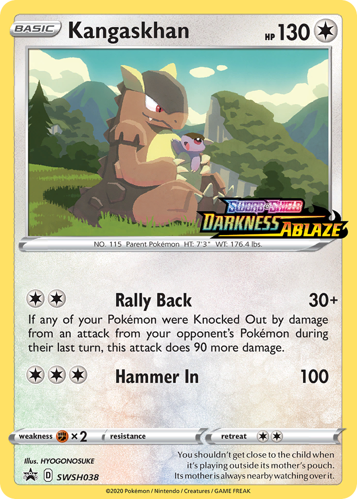Kangaskhan (SWSH038) (Prerelease Promo) [Sword & Shield: Black Star Promos] | L.A. Mood Comics and Games
