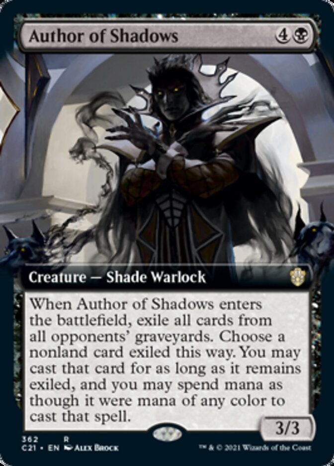 Author of Shadows (Extended Art) [Commander 2021] | L.A. Mood Comics and Games