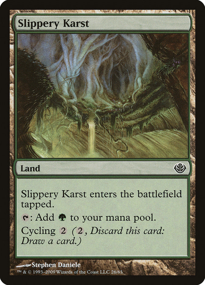 Slippery Karst [Duel Decks: Garruk vs. Liliana] | L.A. Mood Comics and Games