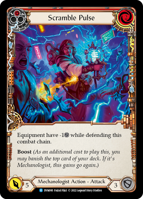 Scramble Pulse (Red) [DYN095] (Dynasty)  Rainbow Foil | L.A. Mood Comics and Games