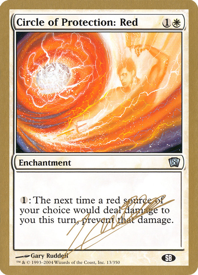 Circle of Protection: Red (Julien Nuijten) (SB) [World Championship Decks 2004] | L.A. Mood Comics and Games