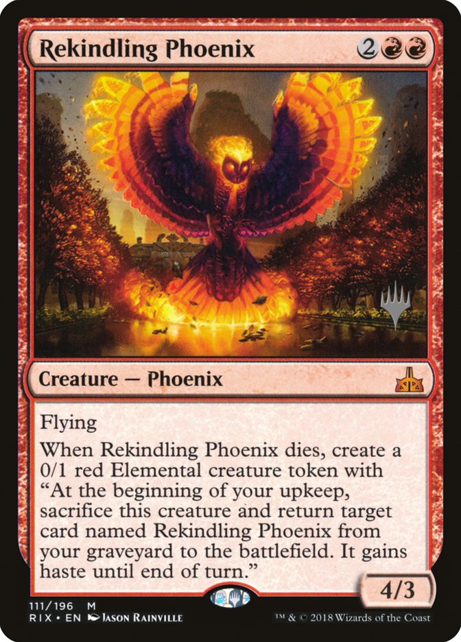 Rekindling Phoenix (Promo Pack) [Rivals of Ixalan Promos] | L.A. Mood Comics and Games