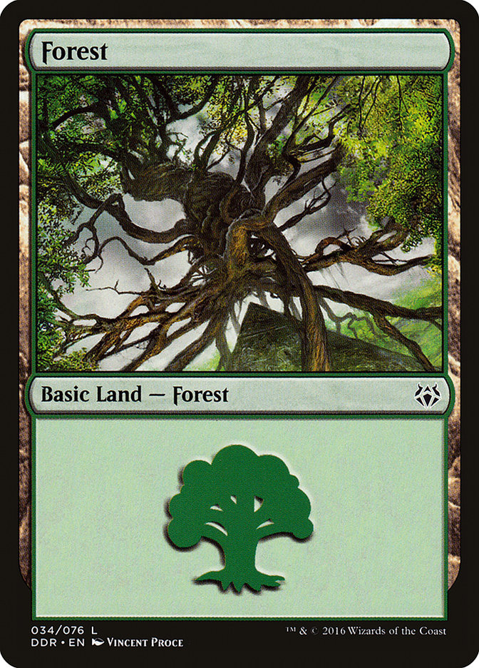 Forest (34) [Duel Decks: Nissa vs. Ob Nixilis] | L.A. Mood Comics and Games