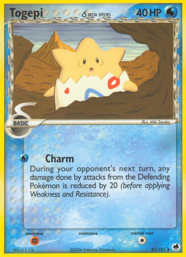 Togepi (41/101) (Delta Species) [EX: Dragon Frontiers] | L.A. Mood Comics and Games