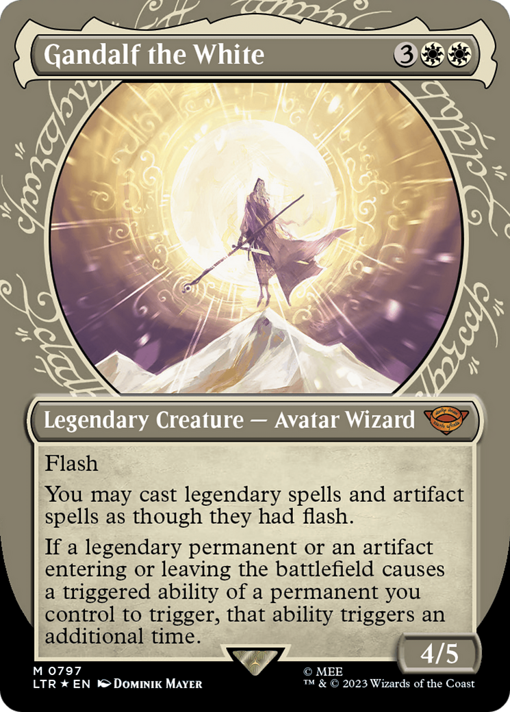 Gandalf the White (Showcase) (Surge Foil) [The Lord of the Rings: Tales of Middle-Earth] | L.A. Mood Comics and Games