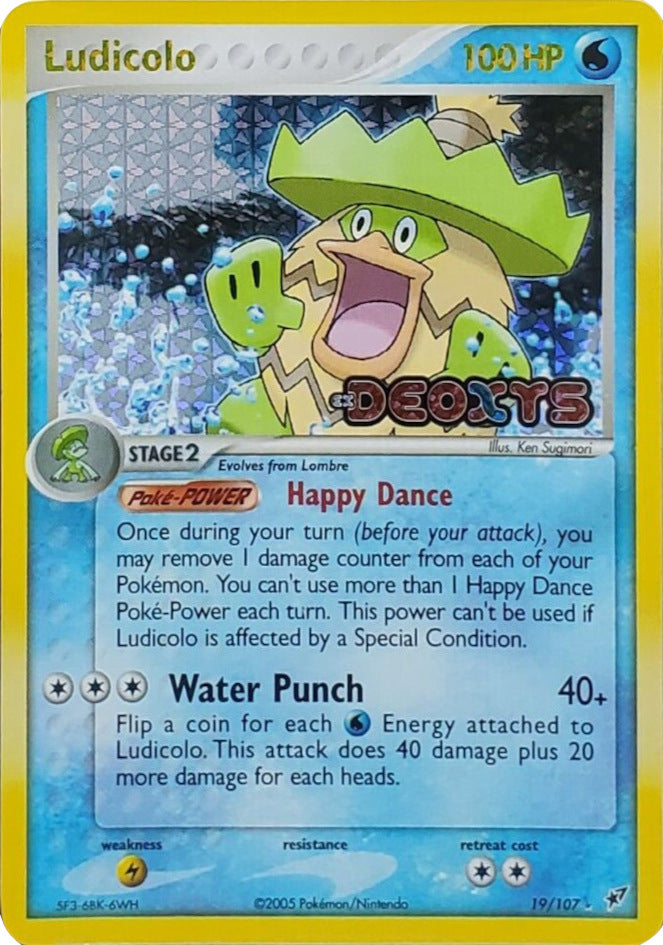 Ludicolo (19/107) (Stamped) [EX: Deoxys] | L.A. Mood Comics and Games