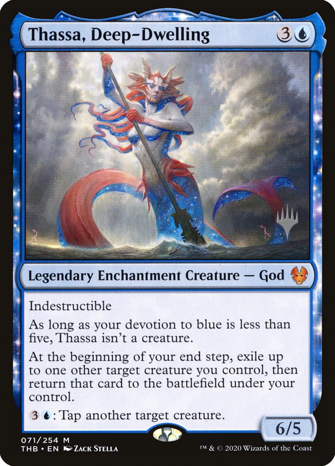 Thassa, Deep-Dwelling (Promo Pack) [Theros Beyond Death Promos] | L.A. Mood Comics and Games