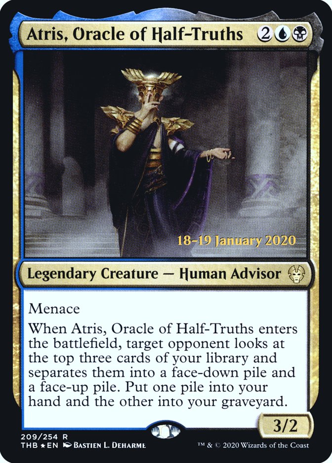 Atris, Oracle of Half-Truths [Theros Beyond Death Prerelease Promos] | L.A. Mood Comics and Games