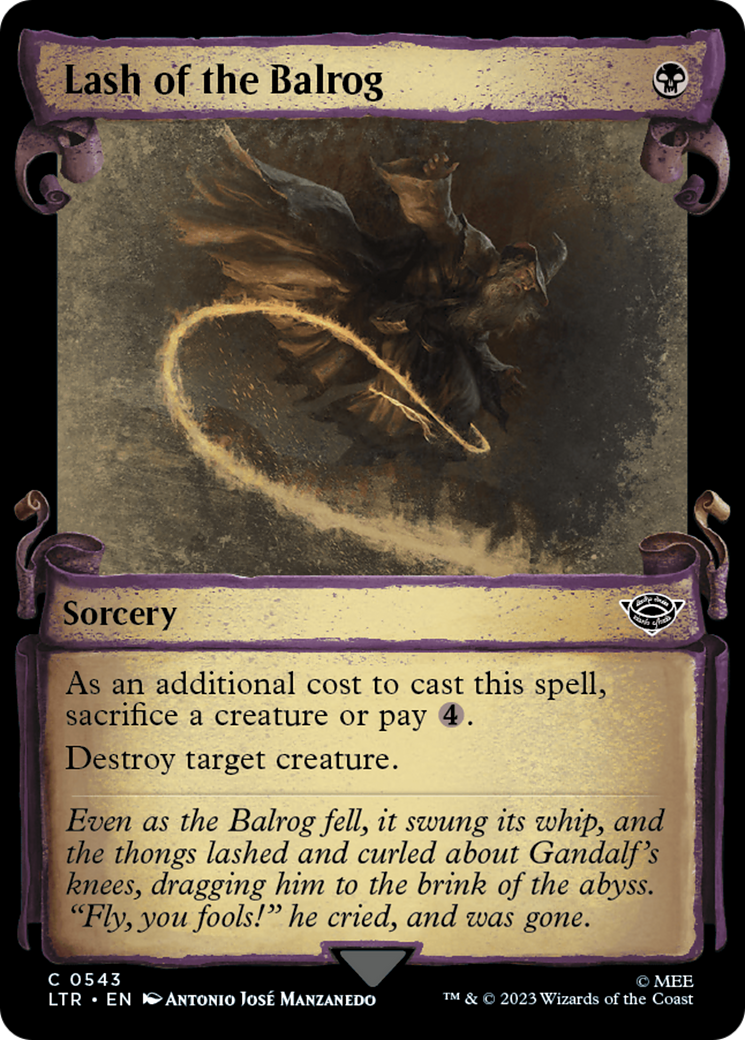 Lash of the Balrog [The Lord of the Rings: Tales of Middle-Earth Showcase Scrolls] | L.A. Mood Comics and Games