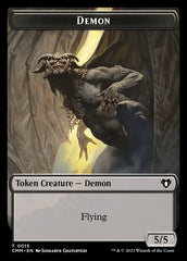 Treasure // Demon Double-Sided Token [Commander Masters Tokens] | L.A. Mood Comics and Games