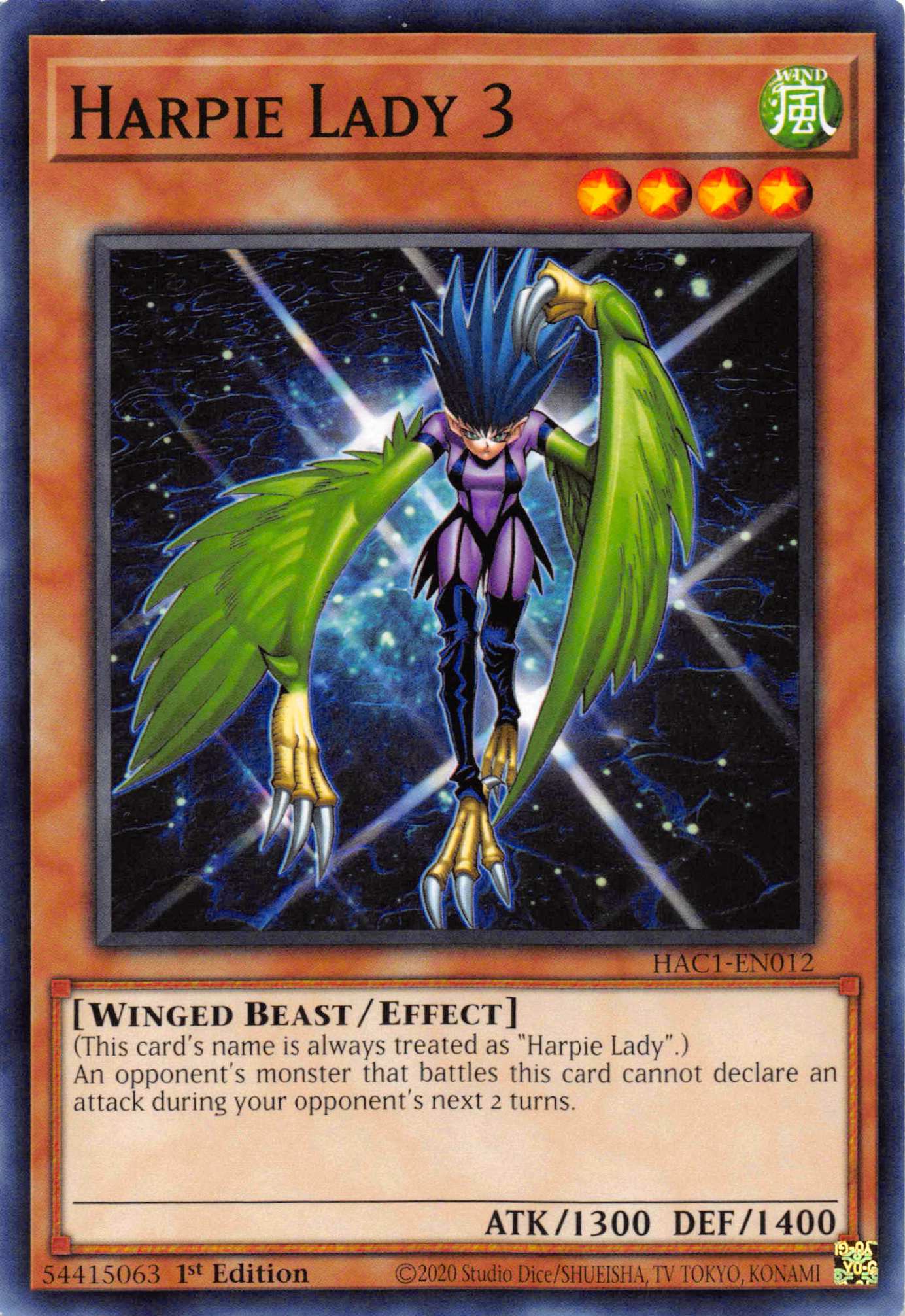 Harpie Lady 3 [HAC1-EN012] Common | L.A. Mood Comics and Games
