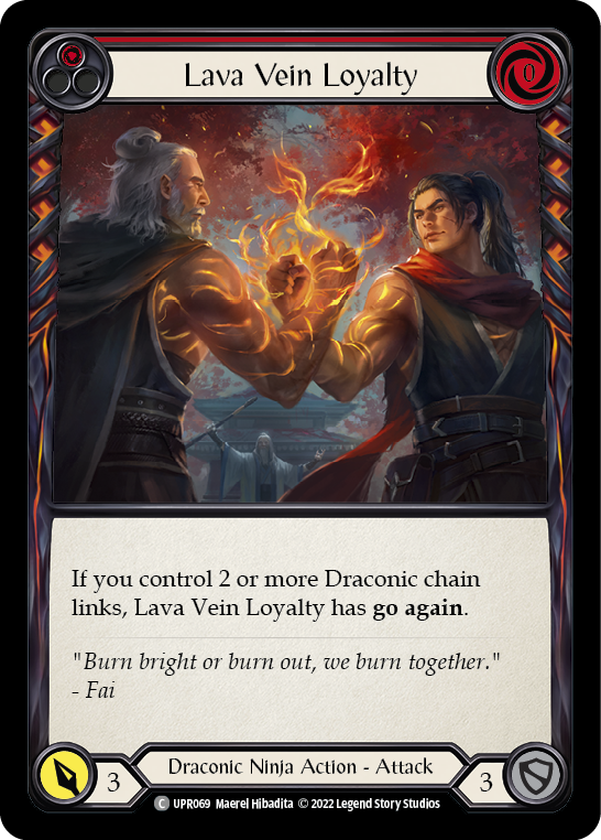 Lava Vein Loyalty (Red) [UPR069] (Uprising)  Rainbow Foil | L.A. Mood Comics and Games
