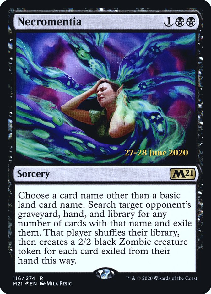 Necromentia [Core Set 2021 Prerelease Promos] | L.A. Mood Comics and Games
