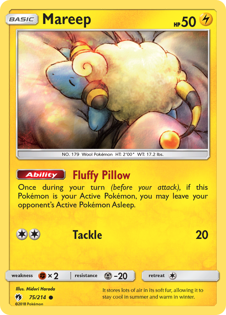 Mareep (75/214) [Sun & Moon: Lost Thunder] | L.A. Mood Comics and Games