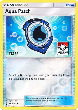 Aqua Patch (119/145) (League Promo Staff) [Sun & Moon: Guardians Rising] | L.A. Mood Comics and Games