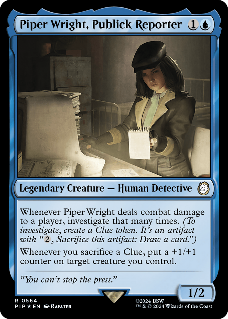 Piper Wright, Publick Reporter (Surge Foil) [Fallout] | L.A. Mood Comics and Games