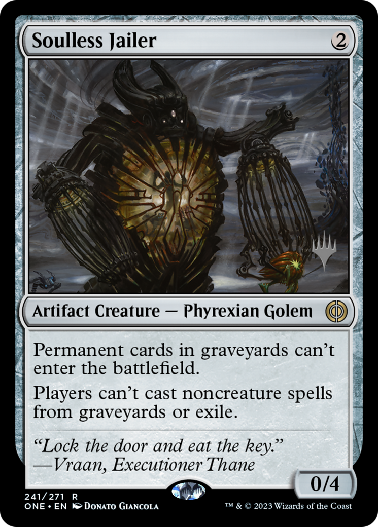Soulless Jailer (Promo Pack) [Phyrexia: All Will Be One Promos] | L.A. Mood Comics and Games