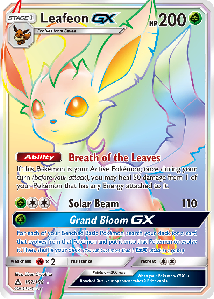 Leafeon GX (157/156) [Sun & Moon: Ultra Prism] | L.A. Mood Comics and Games