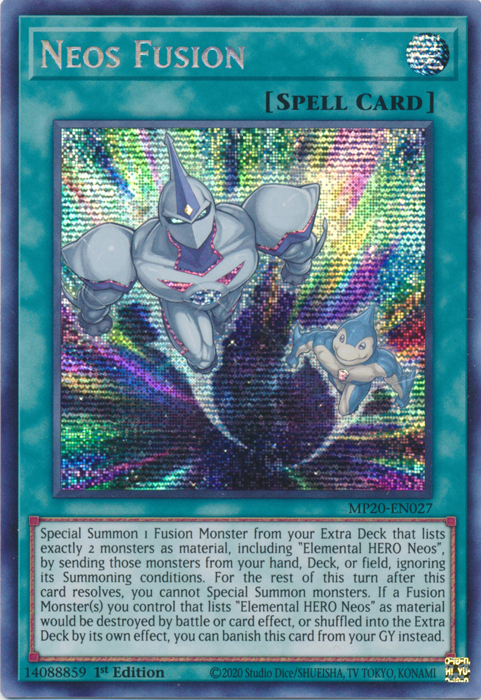 Neos Fusion [MP20-EN027] Prismatic Secret Rare | L.A. Mood Comics and Games