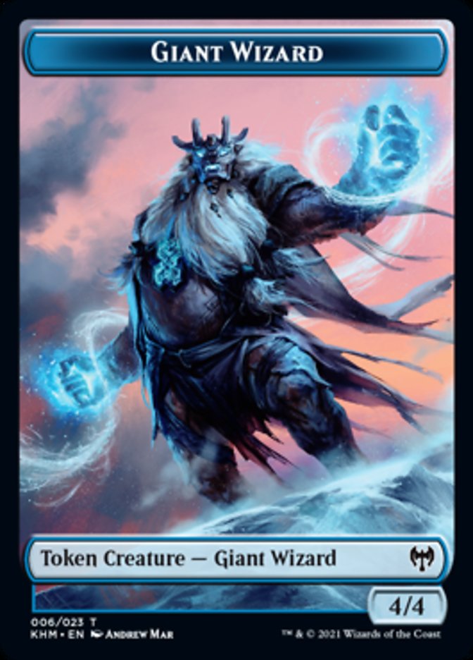 Giant Wizard Token [Kaldheim Tokens] | L.A. Mood Comics and Games