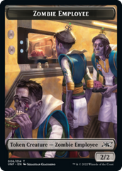 Zombie Employee // Treasure (013) Double-Sided Token [Unfinity Tokens] | L.A. Mood Comics and Games