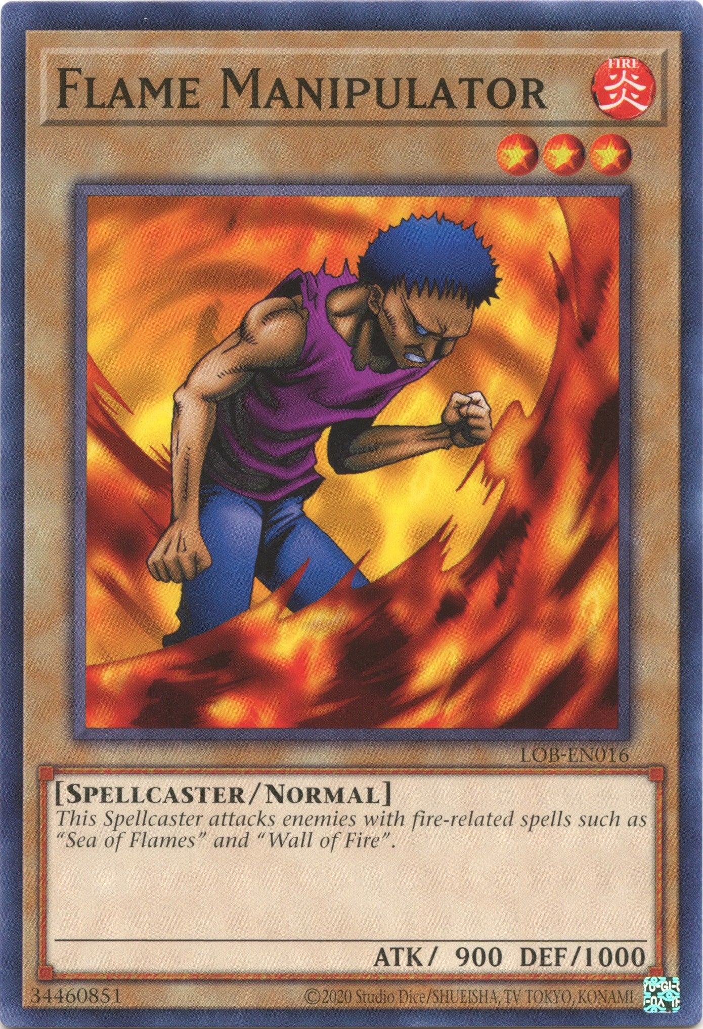Flame Manipulator (25th Anniversary) [LOB-EN016] Common | L.A. Mood Comics and Games