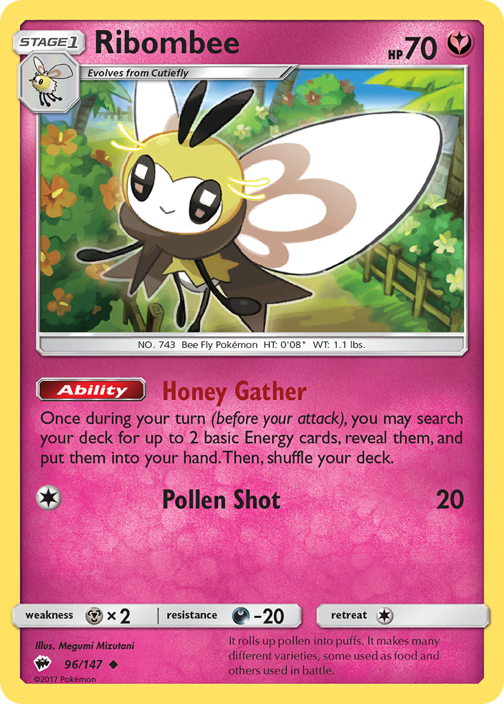 Ribombee (96/147) [Sun & Moon: Burning Shadows] | L.A. Mood Comics and Games